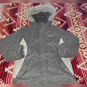 ZeroXposur Girls Winter Coat • Size 7/8 • Gray & Aqua